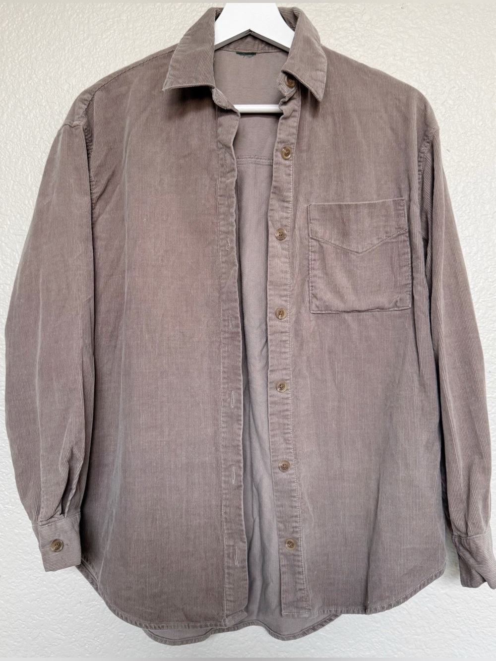Women’s Corduroy Dusty Pink Button Shirt
